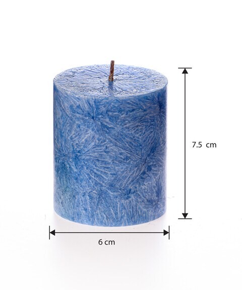 Blue Pillar Candle