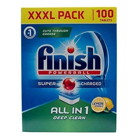 Finish Powerball All in 1 Lemon 100 Tablets