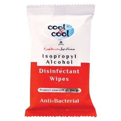 Cool & Cool Anti-Bacterial Sanitizing Wipes 10 Count