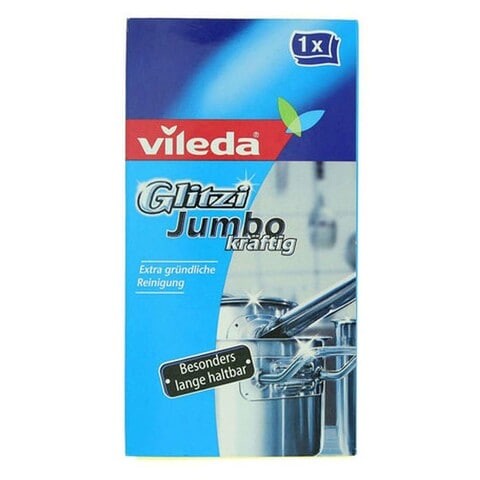 Vileda Glitzy Jumbo Dish Scrub Sponge