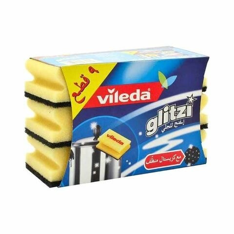 Vileda Glitzy Dish Sponge, 9 Pieces