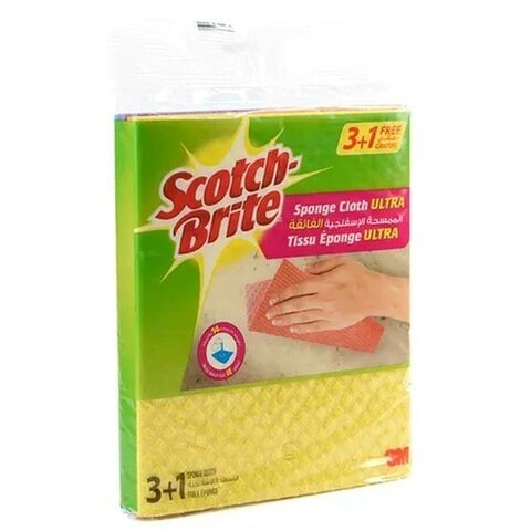 Scotch Brite Super Cloth Sponge Pack of 4