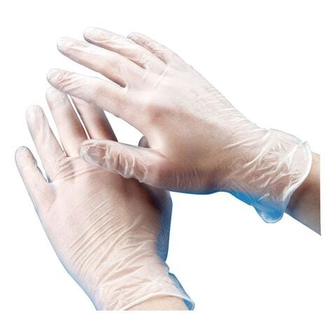 Kleen Grip 100 Disposable Vinyl Gloves Powder Free Medium