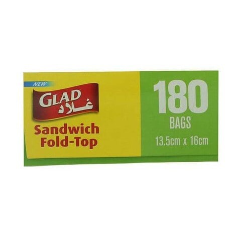 GLAD SANDWICH FOLD TOP 180'S