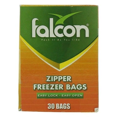 Falcon Zippered Freezer Bags 30 Pieces