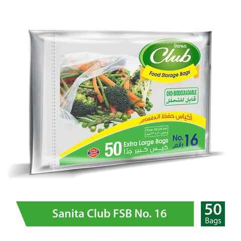 SANITA CLUB FOOD STORAGE BAGS BLENDER BLACK # 16-50 BAGS