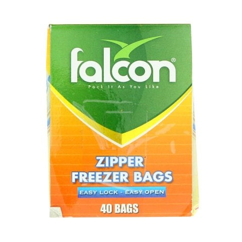 Falcon Zippered Freezer Bags 40 Pieces