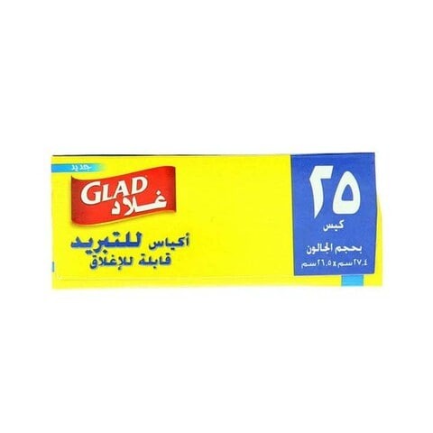 25 حبة GLAD ZPR FRZ BG GALLON 25'S