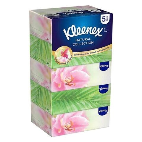 Kleenex Natural Collection Facial Tissues 170 Pieces x Pack of 5