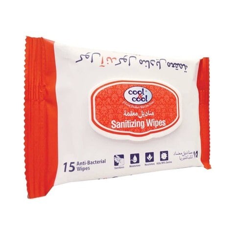 Cool & Cool Sterile Wipes 15 Pieces