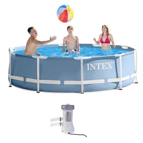 Intex Prism Frame Swimming Pool With Pump (366X76)