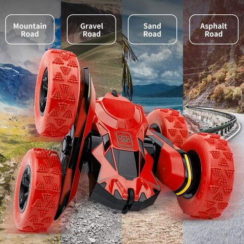 Atom Max Fancy Remote Controlled Wheel Car Toy - Red Color