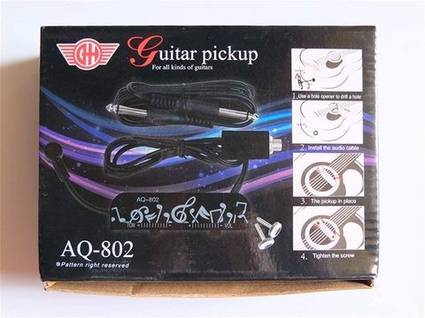 Mike Music Guitar Pickup for 38"/39" 40" Acoustic Guitar (AQ802)