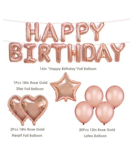 12 inch birthday balloon set