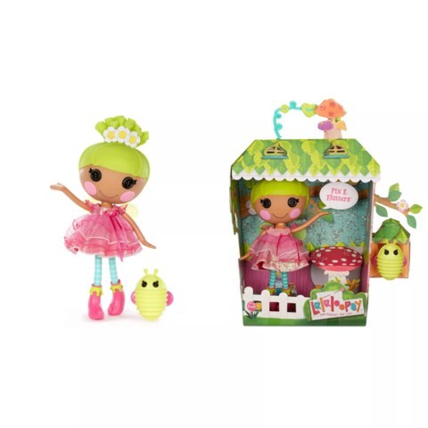 Lalaloopsy 13 "دمية كبيرة Pix E ترفرف مع حيوان أليف