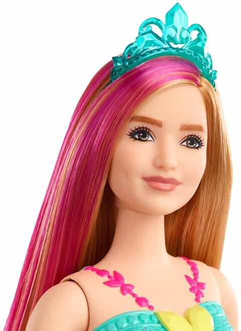 دمية دريم توبيا الأميرة من باربي ، 12 بوصة ، منحنية ، أشقر مع تسريحة شعر باللون الوردي