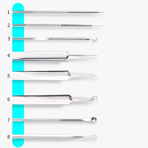 8-Piece Blackhead Remover Tool Kit