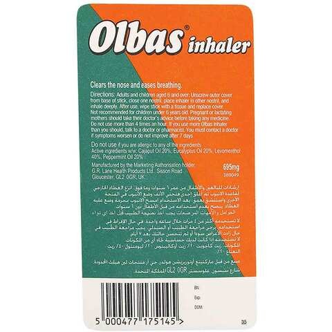 Olbas 695 mg inhaler