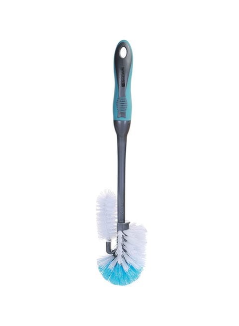 Royalford Bathroom Cleaning Brush With Holder - Grey/White/Blue 40x12x12