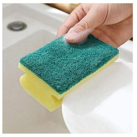 Aiwanto 10Pcs Sponge Brush Dish Washing Brush Sponge Wipe Brush