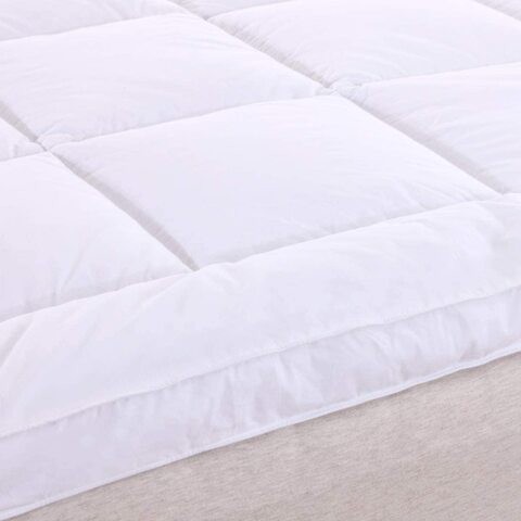 Maestro Cotton Down Proof Mattress Topper Twin 120 x 200 cm مع الأنابيب