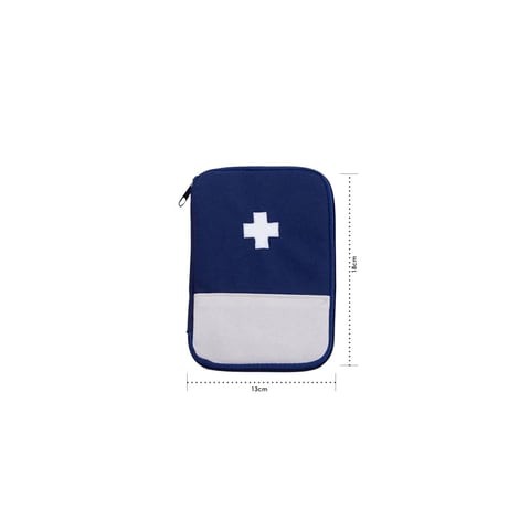 1 قطعة. - حقيبة إسعافات أولية صغيرة للبقاء على قيد الحياة في حالات الطوارئ متعددة الطبقات ، حقيبة تخزين طبية خارجية رياضية للسفر ، ميد. - أزرق.