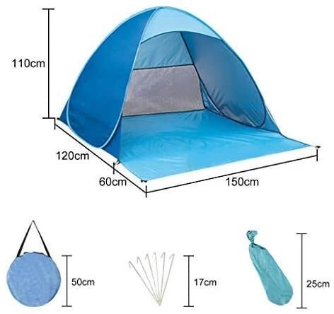 Aiwanto Outdoor Camping Tent Beach Tent Sun Shadow Tent Playing Tent Traveling Tent Picnic Tent Waterproof Windproof Tent