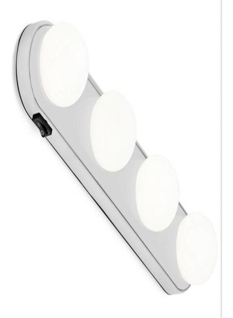 LED wall lamp with 4 white bulbs