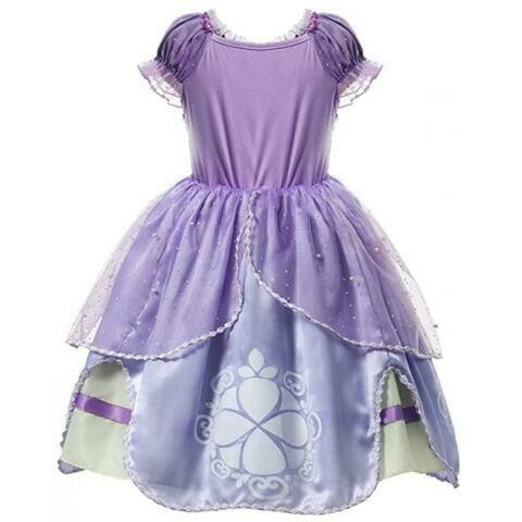 Aiwanto 120cm Princess Dress Girls Party Costume Dress 5 Layers Children Kids Party Dress Up