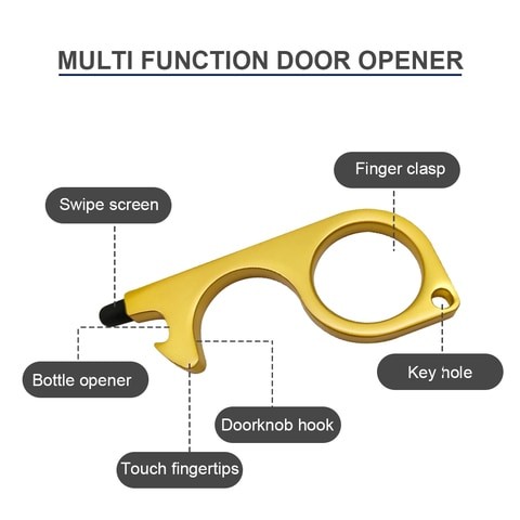 Didel Corrosion Resistant Washable Metal Door Opener Portable