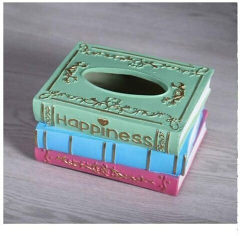 Aiwanto Tissue Box Tissue Paper Storage Box Creative Tissue Box Napkin Holder Bathroom Kitchen Office Decoration Tissue Holder