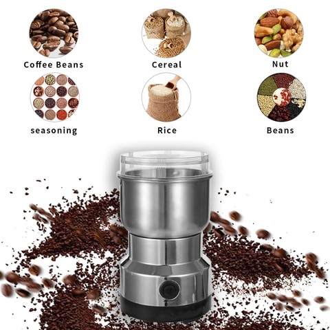 KKmoon-150W Stainless Steel Coffee Bean Grinder for Kitchen, Office and Home