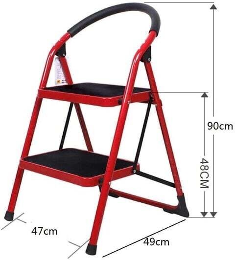 2Step Ladder with Rubber Handgrip and NonSlip Treads, 330lbs Capacity Ladder