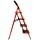 Folding Ladder Domestic Light Stepladder Household Combination Multifunction Steps Indoor Outdoor Home 4 Step, RED, FLDLS-4STEPRED