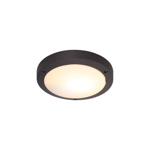 My Fanlight Daro Standard Ceiling/Wall Light, 1 x E27, Anthracite, Ip54