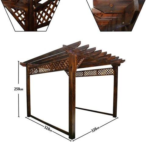 Yatai luxury patio solid wood 250 x 320 cm