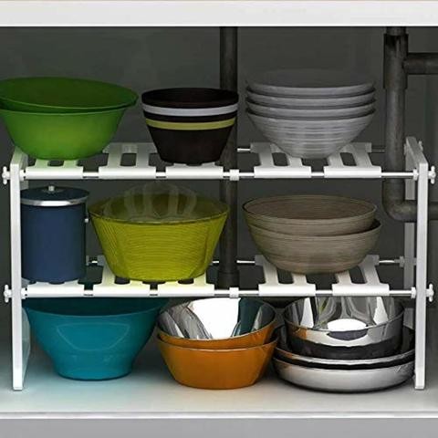 Under Sink Organizer for Kitchen and Bathroom Multipurpose Storage Rack for Home