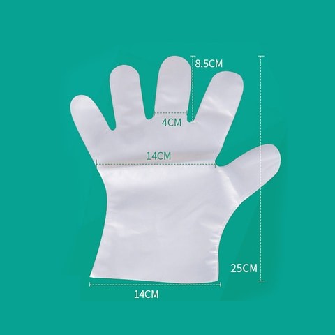 Kervas PE Disposable Gloves - 100 Pieces