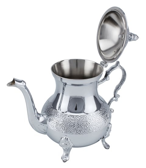 Home Moroccan Stainless Steel Teapot, 800ml, (TO-4175-8CC)