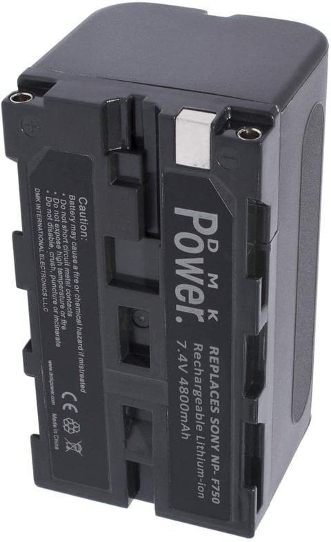 DMK Power NP-F750 Battery 4800mAh for LED Video Light and Monitor only (Not for Cameras)