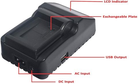 DMK POWER LP-E5 LCD USB Digital Quick Rapid Charger for Canon EOS 450D 500D 1000D EOS 450D DSLR SLR Digital Camera etc