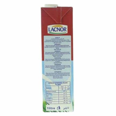 Lacnor Essentials Full Cream Milk 1L