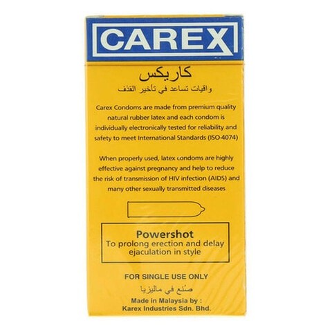 واقي ذكري CAREX POWERSHOT DELAY 12'S