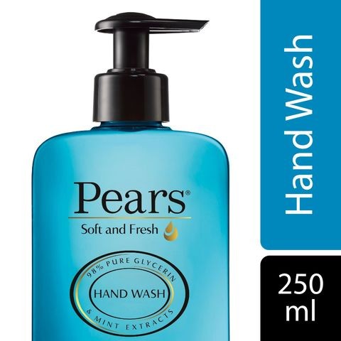 Soft and Refreshing Pear Hand Wash With Mint Extract 98% Pure Glycerin 250 ml