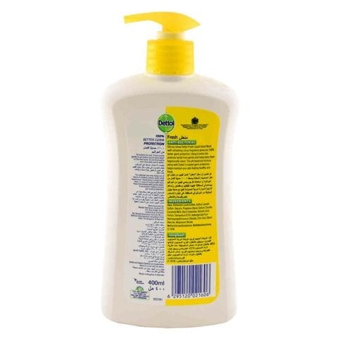 Dettol Fresh Anti-Bacterial Liquid Hand Wash 400ml