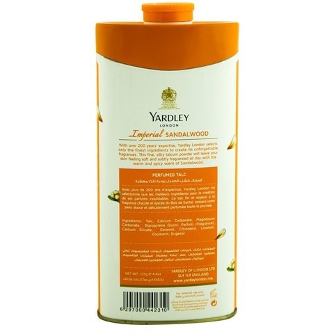 YARDLEY TALC SANDALWOOD 125GM