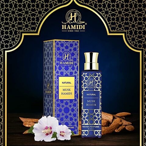 عطر مائي حميدي الطبيعي مسك حميدي 100 مل غير كحولي للجنسين