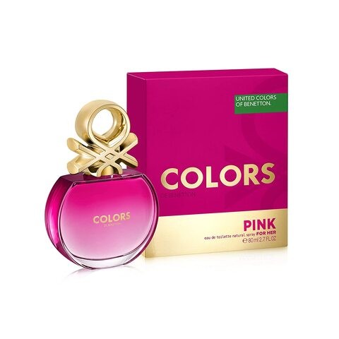 United Colors of Benetton Colors Pink for Women - Eau de Toilette - 80ml