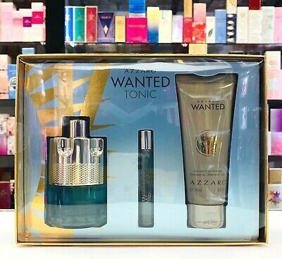 Azzaro Wanted Tonic (M) Set EDT 100 ml + EDT 7.5 ml + Hair & Body Shampoo 100 ml Fr