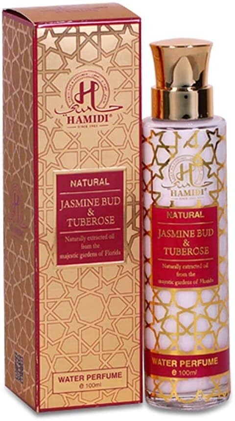 Hamidi Natural Jasmine Bud & TubeRose Water Perfume 100ml Non Alcoholic For Unisex